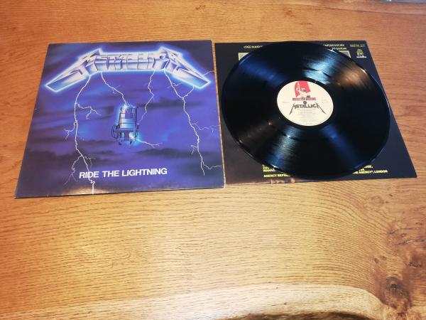 Metallica Ride the Lightning 1984 Music for Nations MFN 27 UK Pressung NM/VG+
